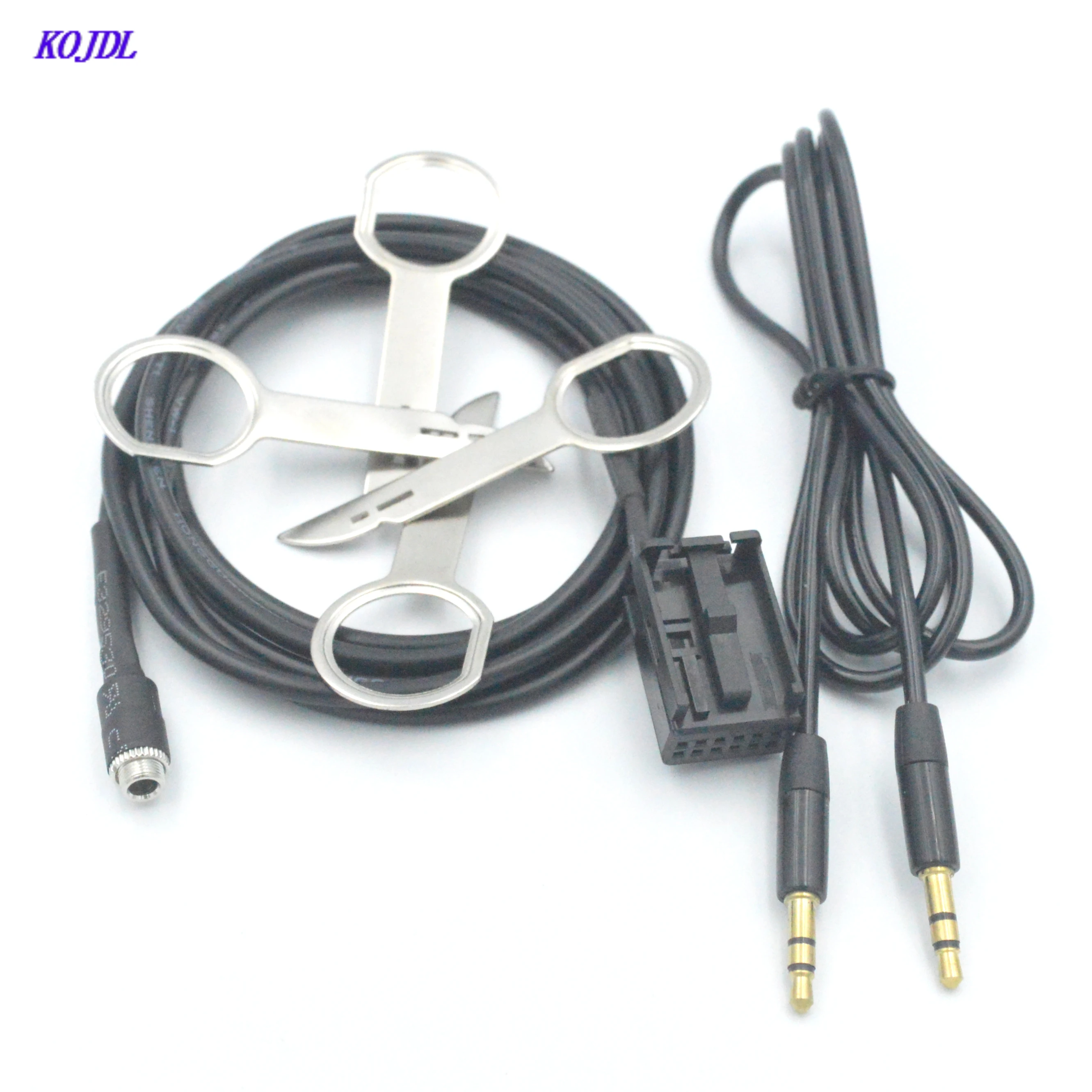 

1Set FORD Radio Aux Cable Modification Kit With Female Jack Audio Adapter Removal Tools Suit For Mondeo Focus MK2 6000CD Player