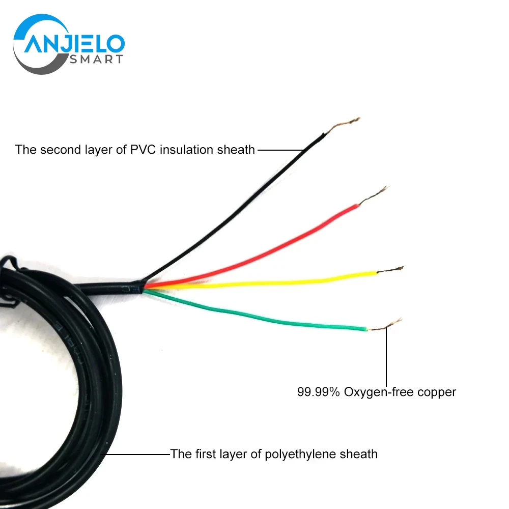 ANJIELOSMART cavo di prolunga Video 25M/35M rame stagnato 4x0,2mm adatto per sistema di videocitofono