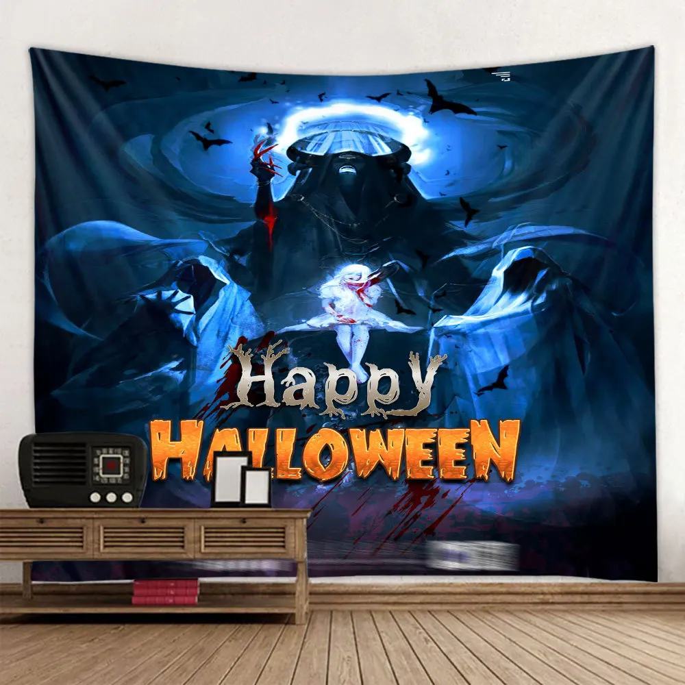 Halloween 3D Printing Tapestrying funny Rectangular Home Decor Wall Hanging Halloween Party wall hanging style-5