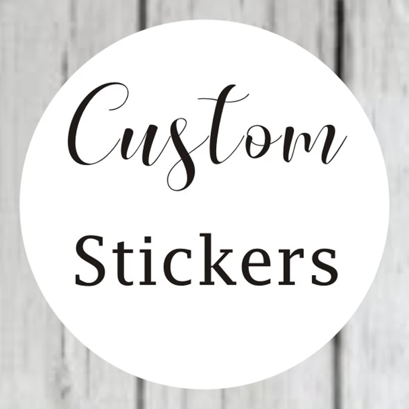 

Print Photo custom stickers label Wedding Stickers Personalise LOGO transparent clear adhesive round label Gift Tags decoration