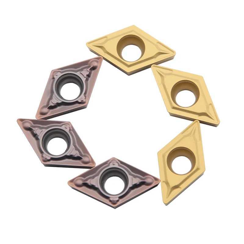 أداة تحول داخلية ، DCMT070204 UE6020 VP15TF ، شفرات قطع كربيد عالية الجودة ، أدوات مخرطة CNC ، قاطع المخرطة