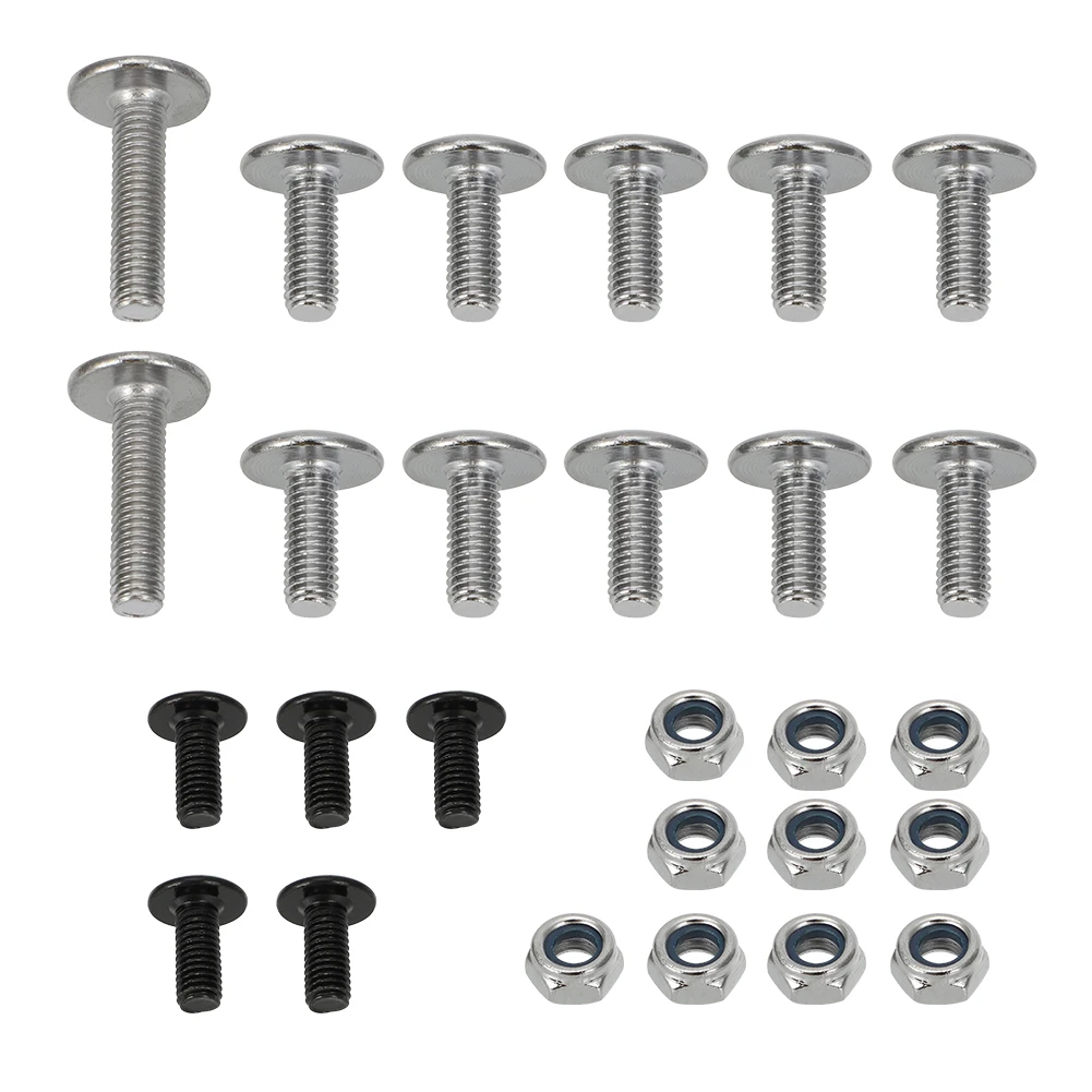 25 قطعة من الفولاذ المقاوم للصدأ الحاجز الترباس المسمار الجوز جبل طقم أدوات لياماها بانشي 350 1987-2006