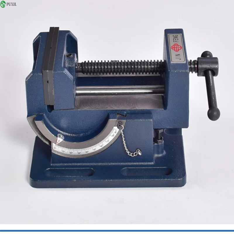 3 Inch Tiltable Guide Type Angle Flat Tongs 90 Degree Inclination Vise Tilt Angle Vise For Drilling Machine Bench Drill