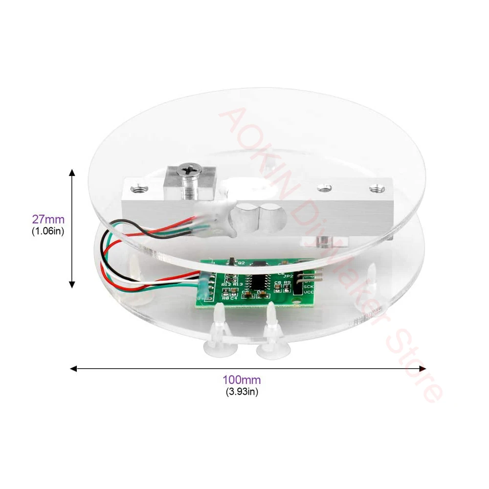 Digital Load Cell Weight Sensor HX711 AD Converter Breakout Module 5KG 10KG Portable Electronic Kitchen Scale for Arduino Scale