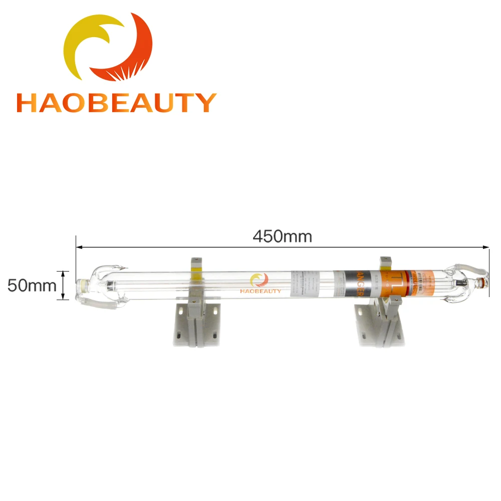 HaoBeauty TongLi 15W CO2 Laser Glass Tube Length 450mm Pipe Diameter 50mm use for CO2 Laser Cutter Engraving Machine