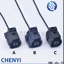 1 Pin Automotive Oil Pressure Sensor Connector Horn harness Plug Socket 1J0973081 1J0973701 1J0973701A
