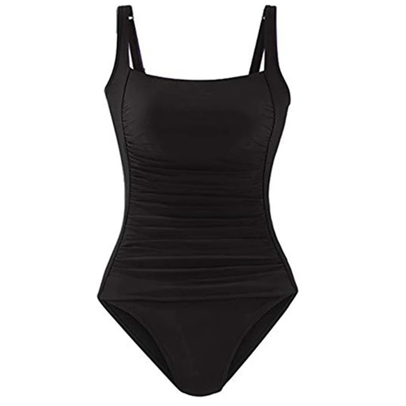 Sexy Plus Size costumi da bagno donna 2023 costume intero nero Retro costumi da bagno per costumi da bagno monokini maillot de bain femme