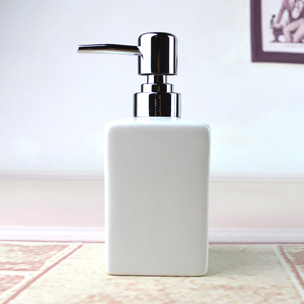 320ml Bathroom Kitchen Ceramic Lotion Liquid Soap Dispenser Bottle Container oils lotions liquid soaps shampoos kitchen tool