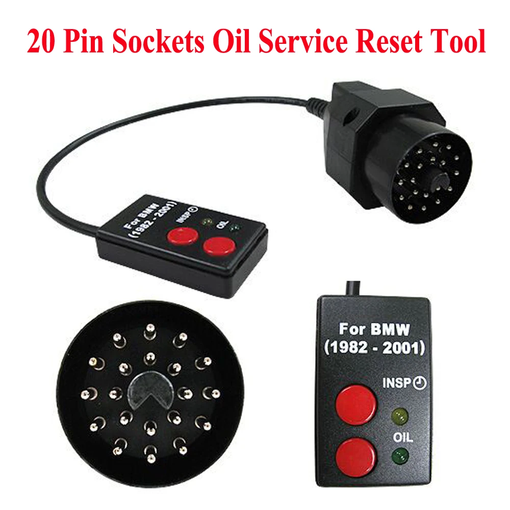 

20 Pin Sockets Oil Service Reset Automobile Diagnostic Tool For BMW E30 E34 E36 E39 Z3 1982-2001 Car Styling