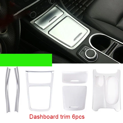 Central Control Trim For Mercedes Benz 6pcs Cla200 Gla220 Gla260 Chrome