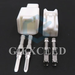 2 Sets 2 Pin AC Assembly Car Wiring Connector Auto 90980-12498 Cigarette Lighter Wire Harness Socket For Toyota Vios Levin