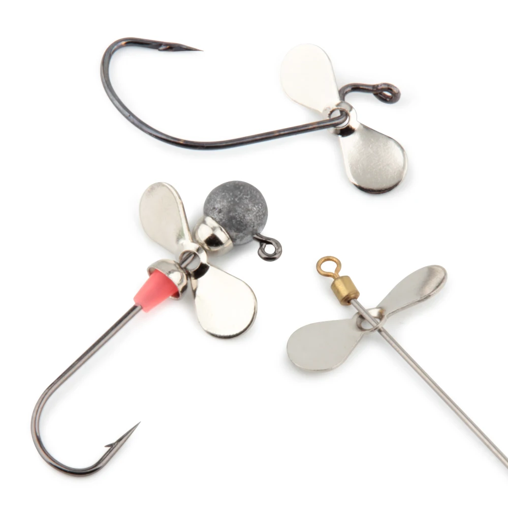 chopper propellor fishing lure blades Blade #10 / Candy Green Hooks & Components - Blades
