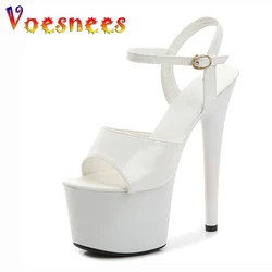 2021 Model Shoes Women Sexy Catwalk Shoes Sandals 9 13 15 17 20 CM High Heels Platform Sandals Girls Shoe Party Club Drop Sales