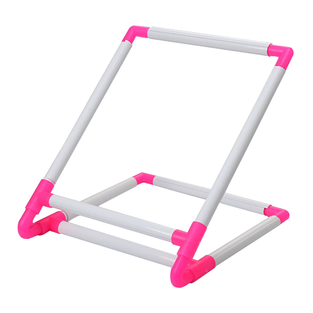 Embroidery Frame Universal Clip Plastic Cross Stitch Hoop Stand Holder Support Rack DIY Craft Tool Handheld for Home Use