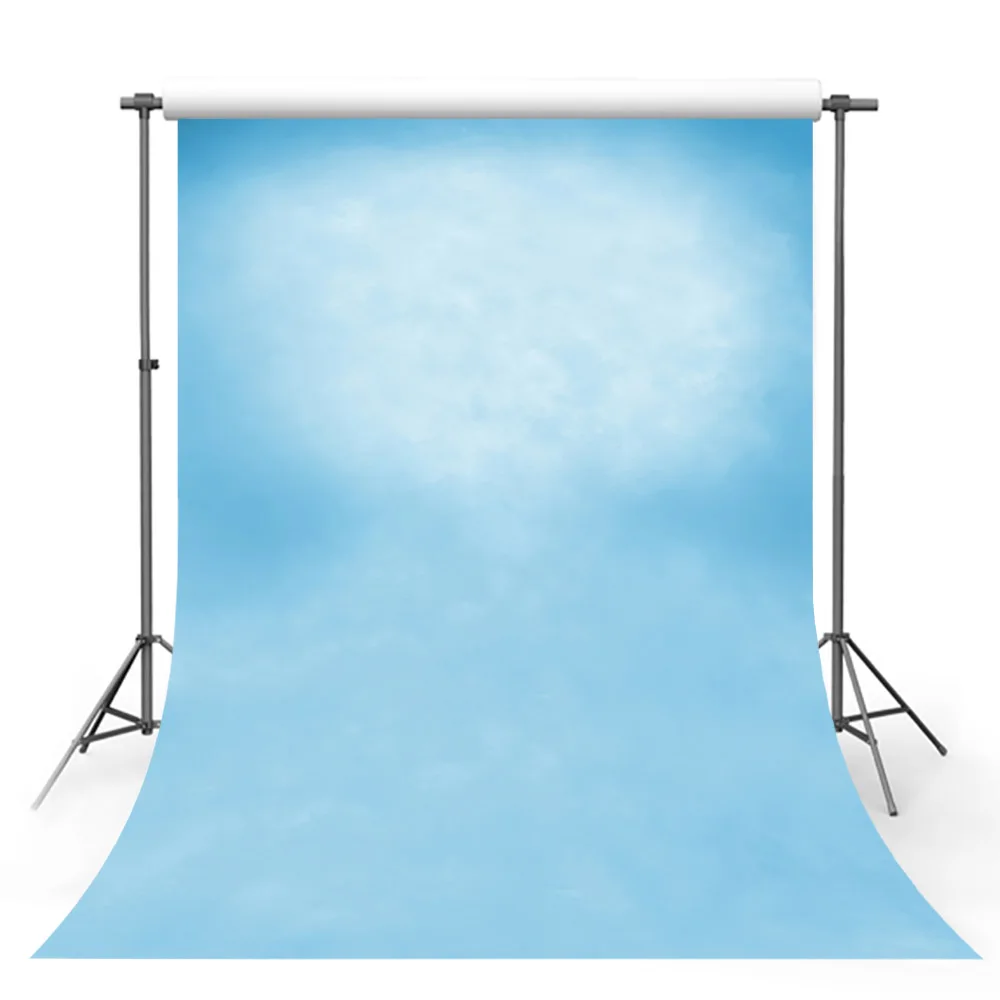 สีฟ้าฉากหลังสีทึบเยาว์ Portrait ช่างภาพพื้นหลังเด็กวันเกิดตกแต่งภาพสตูดิโอ Photozone Props