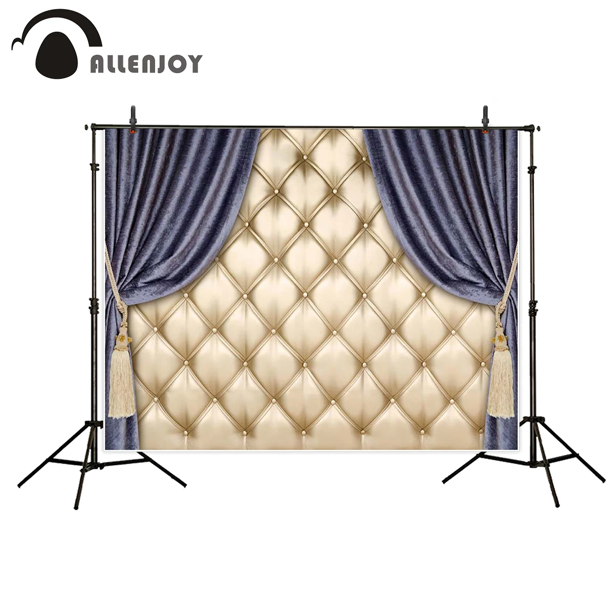 Allenjoy fotografie hintergrund goldene kopfteil lila wunderschöne hintergrund fantasie requisiten für neugeborenen photo photobooth