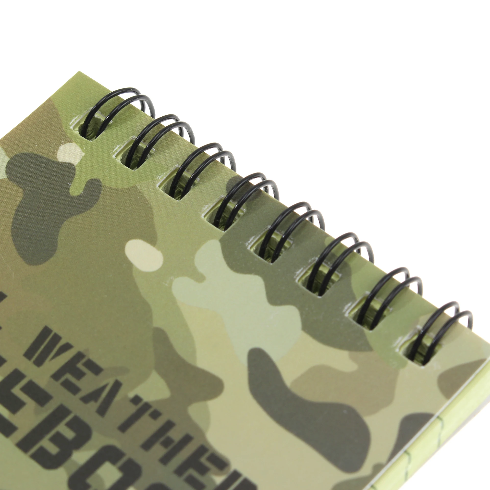 Tactical zeszyt kamuflaż Outdoor Travel wodoodporny PVC na każdą pogodę cewka przeciwdeszczowa papier do pisania notebooka w deszczu hurtowo