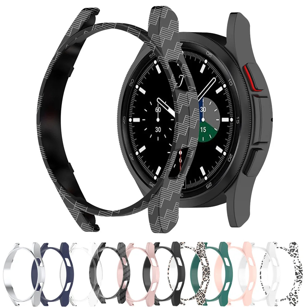 For Samsung galaxy watch 4 40mm 44mm / 4 Classic 42mm 46mm PC Case Cover Printing Shockproof Protective Case Hard Shell