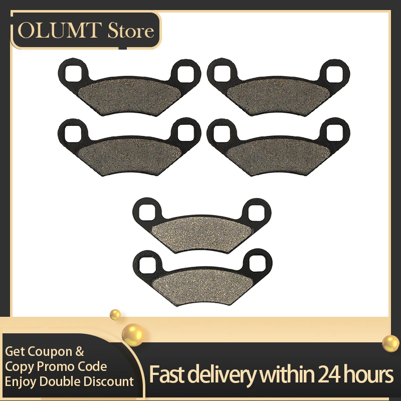 

ATV Quadcycle Brake Pads Front & Rear Kit For POLARIS 500 Sportsman HO/EFI 4 x 4 800 EFI Forest Tractor 2009 2010 2011 2012