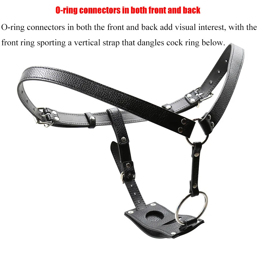 Strap-on Butt Plug And Dildo Harness. Strapon Leather Chastity Panties,BDSM Bondage,Sex Toys For Men