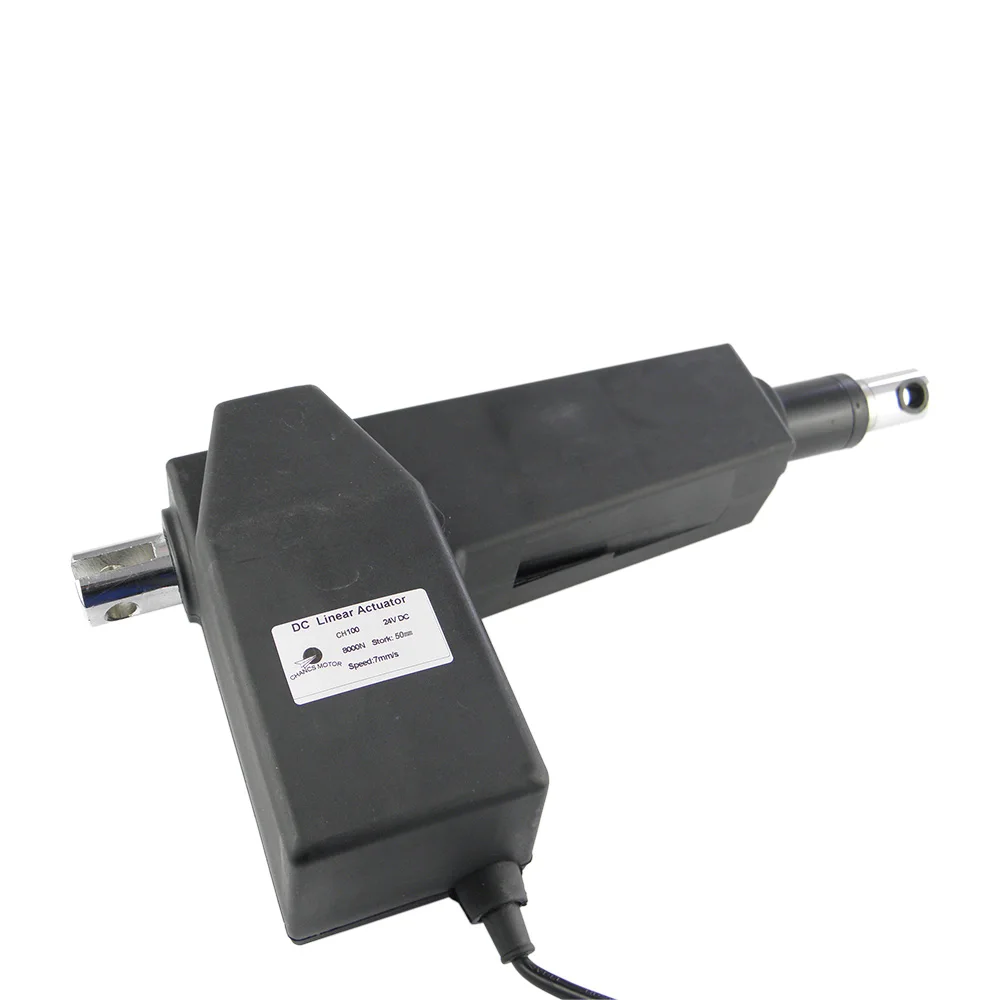 Linear Actuator Motor CH100 Stroke 50mm 24V Force 8000N 7mm/s Mini Linear Actuator with CE for Traffic Equipment