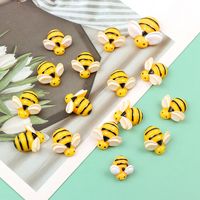 20Pcs/lot Kawaii Mini Bee Miniature Figurines Flatback DIY Craft Gnome Moss Terrarium Bonsai Decor Fairy Garden Supplies