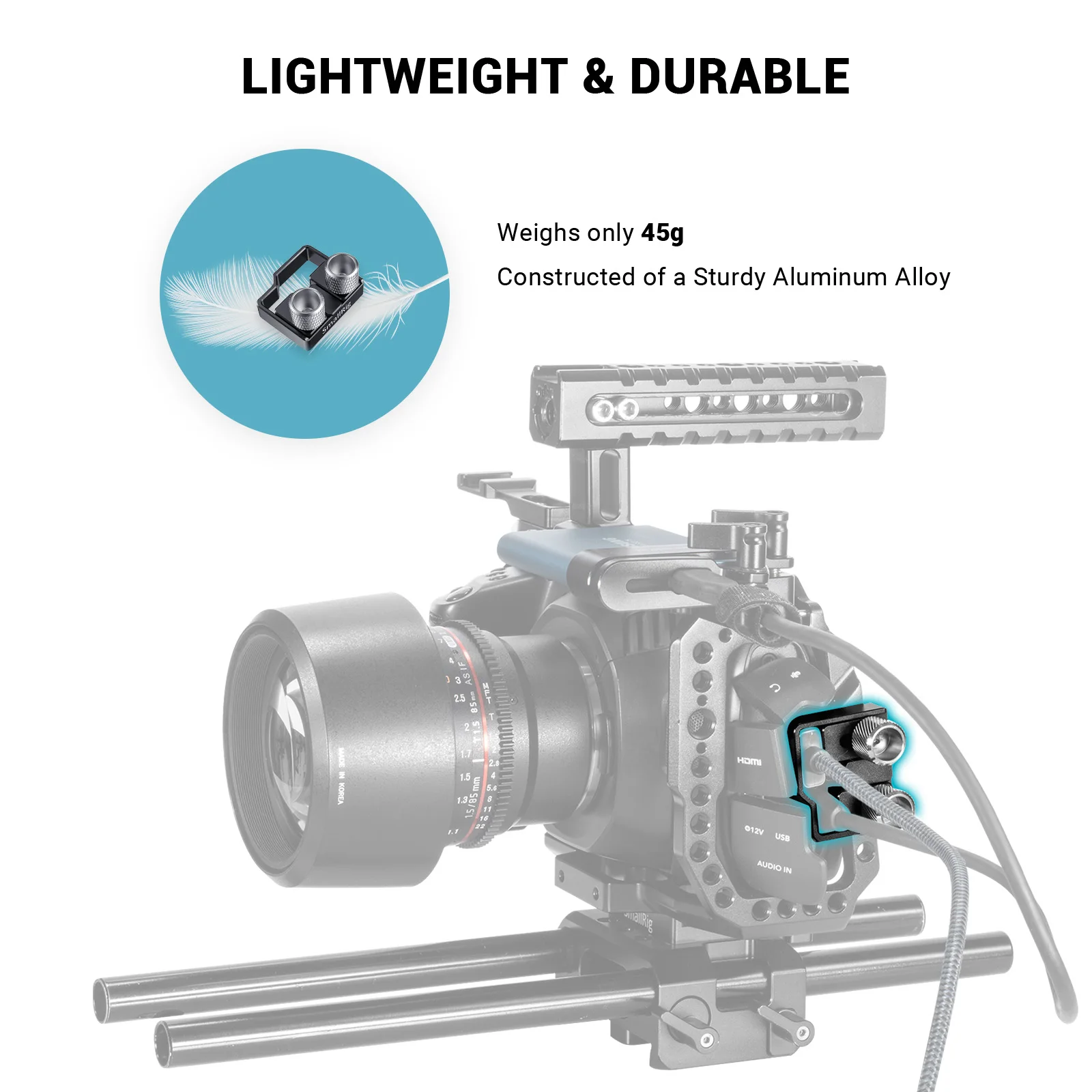SmallRig Camera  USB-C Cable Clamp for BMPCC 4K / for BMPCC 6K Camera 2246