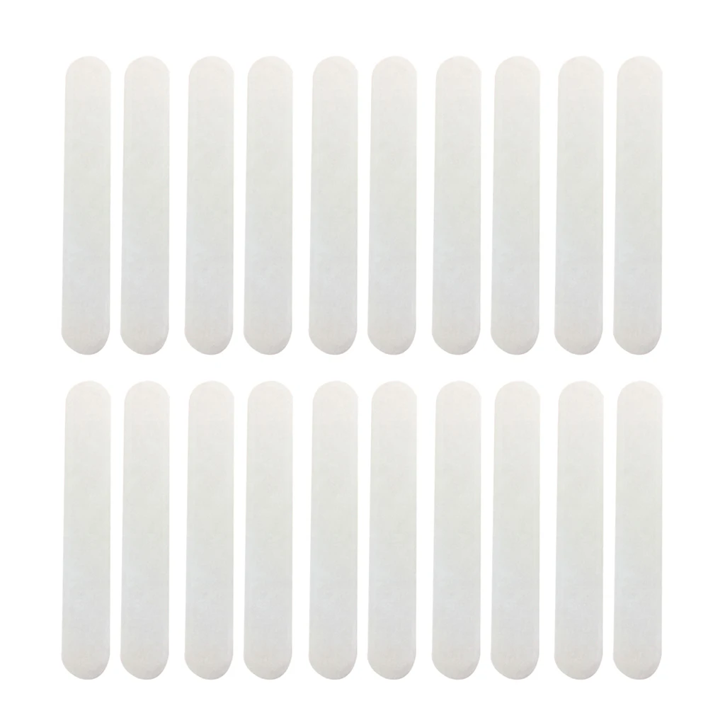 20pcs Hat Sweat Guard Bands Liner Protector Cap Sizing Tape Size Reducer Caps Hats Saver White for Summer