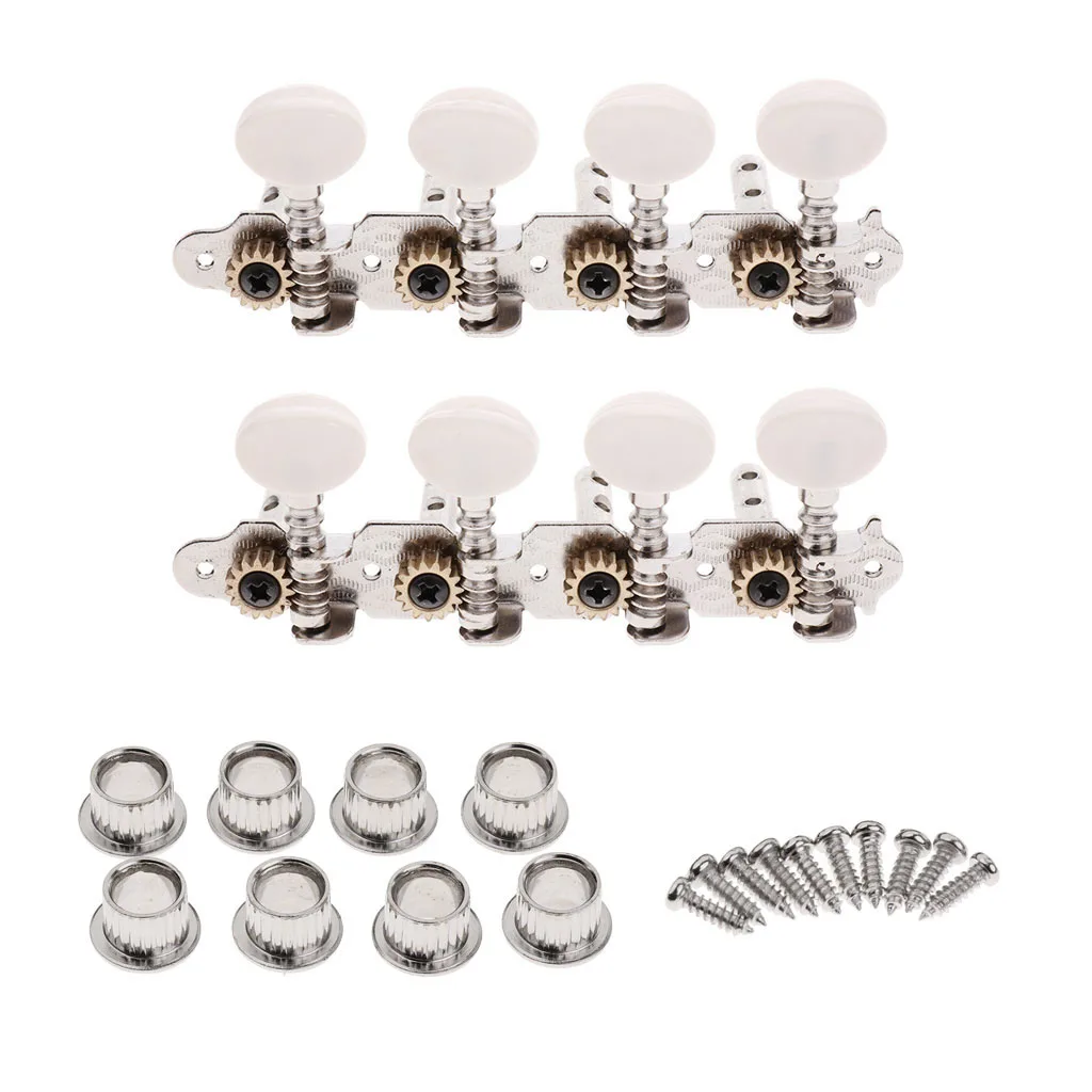 2pcs R+L Mandolin Parts Tuning Pegs Keys Tuners String Machine Heads Set Mandolin Tuning Button Instruments Accessory