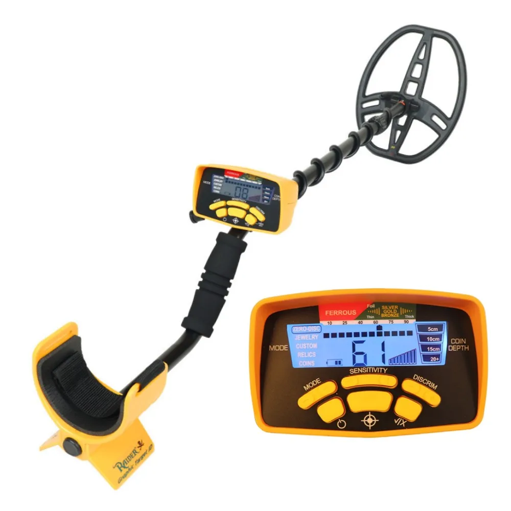 High Precision MD6450 Professional Gold Metal Detector Discrim Digital ID Display Backup Light LCD Digger Treasure Hunter