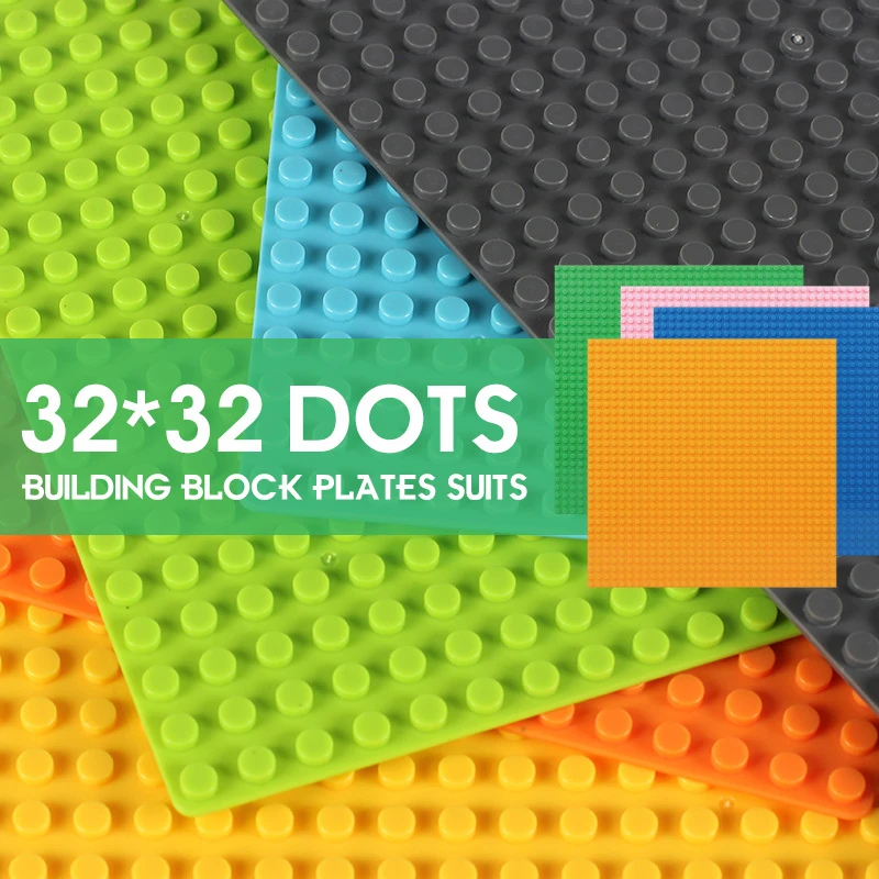 

32*32 Dots Classic Base Plates Suits Bricks Compatible City Baseplate Figures DIY Building Blocks Toys For Children