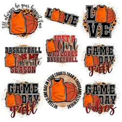 Basketball jersey patterns Heat-sensitive patches Thermal transfer printing Patches for Clothing DIY T-shirt Iron-on Transfers