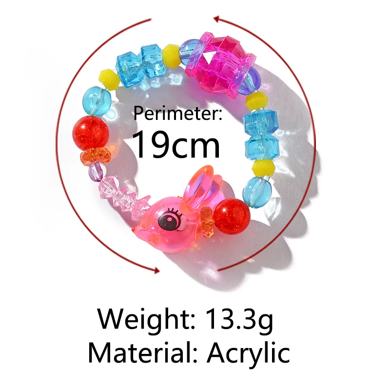 Cartoon Colourful Crystal Cute Sheep Bear Rabbit Dog Cat Bling / Opaque  Plastic / Resin For Childen