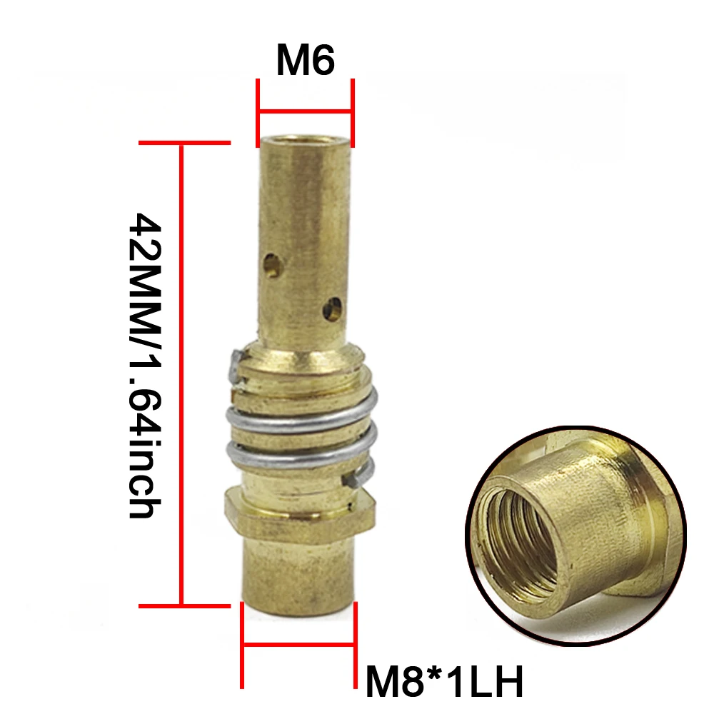 Imagem -06 - Tocha de Soldagem de Cerâmica para 15ak Mig Arco de Argônio Suporte do Bico Ponta de Contato 15ak 0.6 mm 0.8 mm 1.0 mm 1.2 mm 13 Pcs