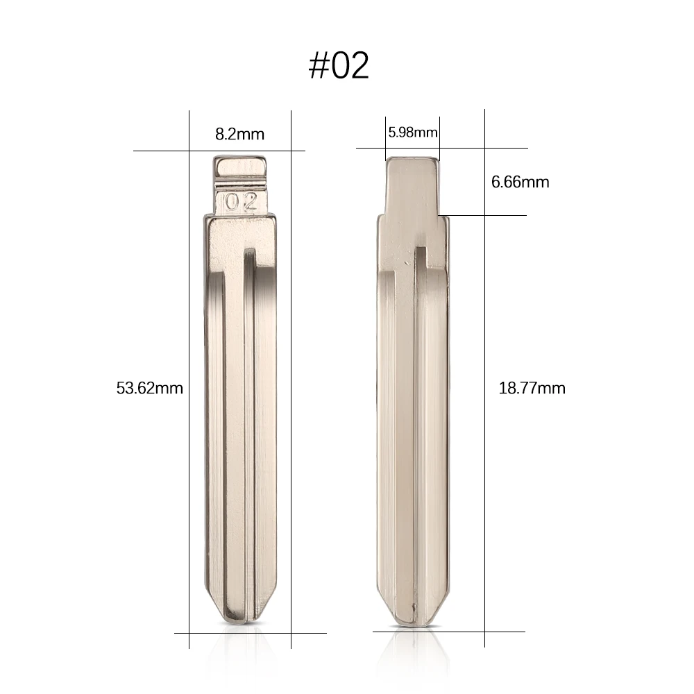 10 шт. #02 Toy43 лезвие, металлический необработанный ключ KD для автомобиля Toyota Camry Corolla Highlander RAV4 Vios Fukuda Auman Scion Yaris