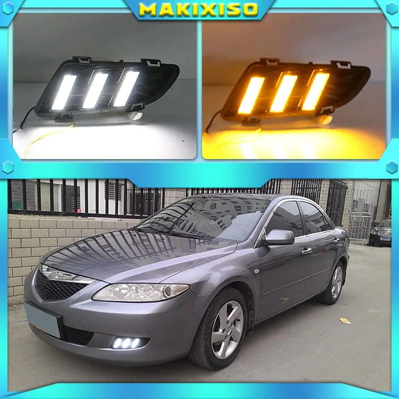 

1 set for Mazda 6 Mazda6 2003 2004 Driving DRL Daytime Running Light fog lamp Relay LED Daylight car styling free shipping