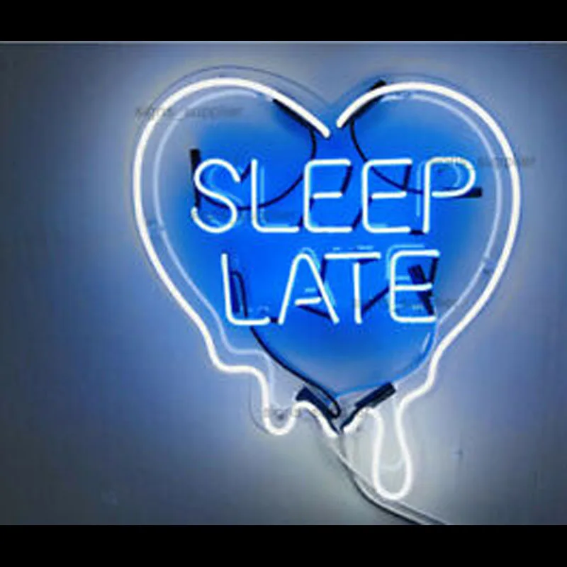 

Neon Sign For Sleep Late Neon Sign Acrylic Gift light Beer Window Advertise Custom LOGO Decorate Display Impact Attract light