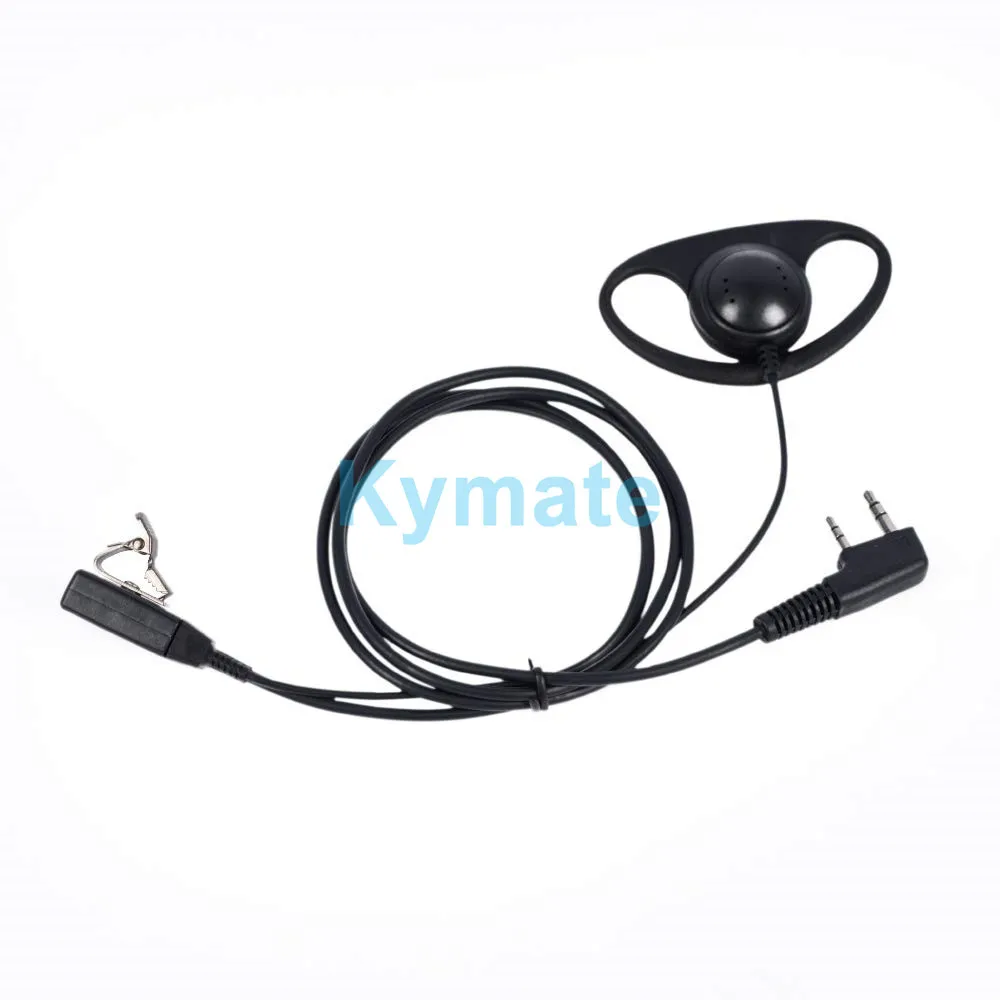 Walkie Talkie Earhook Mic Earpiece Headset for K 2pin baofeng UV5R UV3R 888S  TYT  PX-777  WOXUN KG-UVD1P, KG-679 Two Way Radio