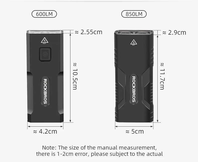 ROCKBROS 2T6 LED Bicycle Light 10W 10000 mAh Bike Front Lamp Flashlight Cycling Equipment MTB Headlight Super Bright Flashlight