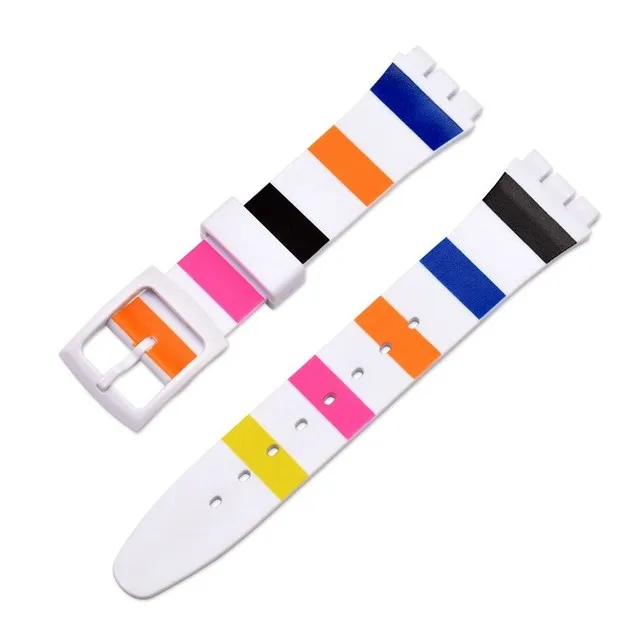 17mm 19mm 20mm Soft Silicone Transparent Watch Wristband Bracelets for Swatch Strap Men Women Watchbands Accessories