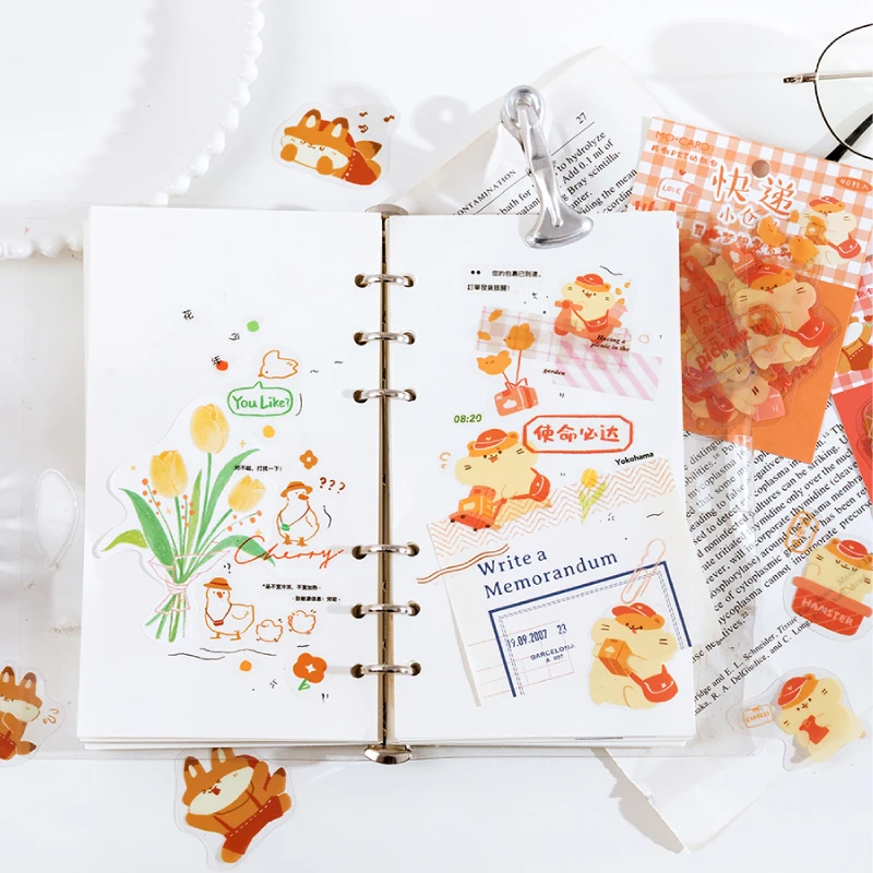 40 pcs/pack Cute Animal Dreamer Series Decorative Stickers Scrapbooking diy Stick Label Diary Stationery Album penguin Stickers