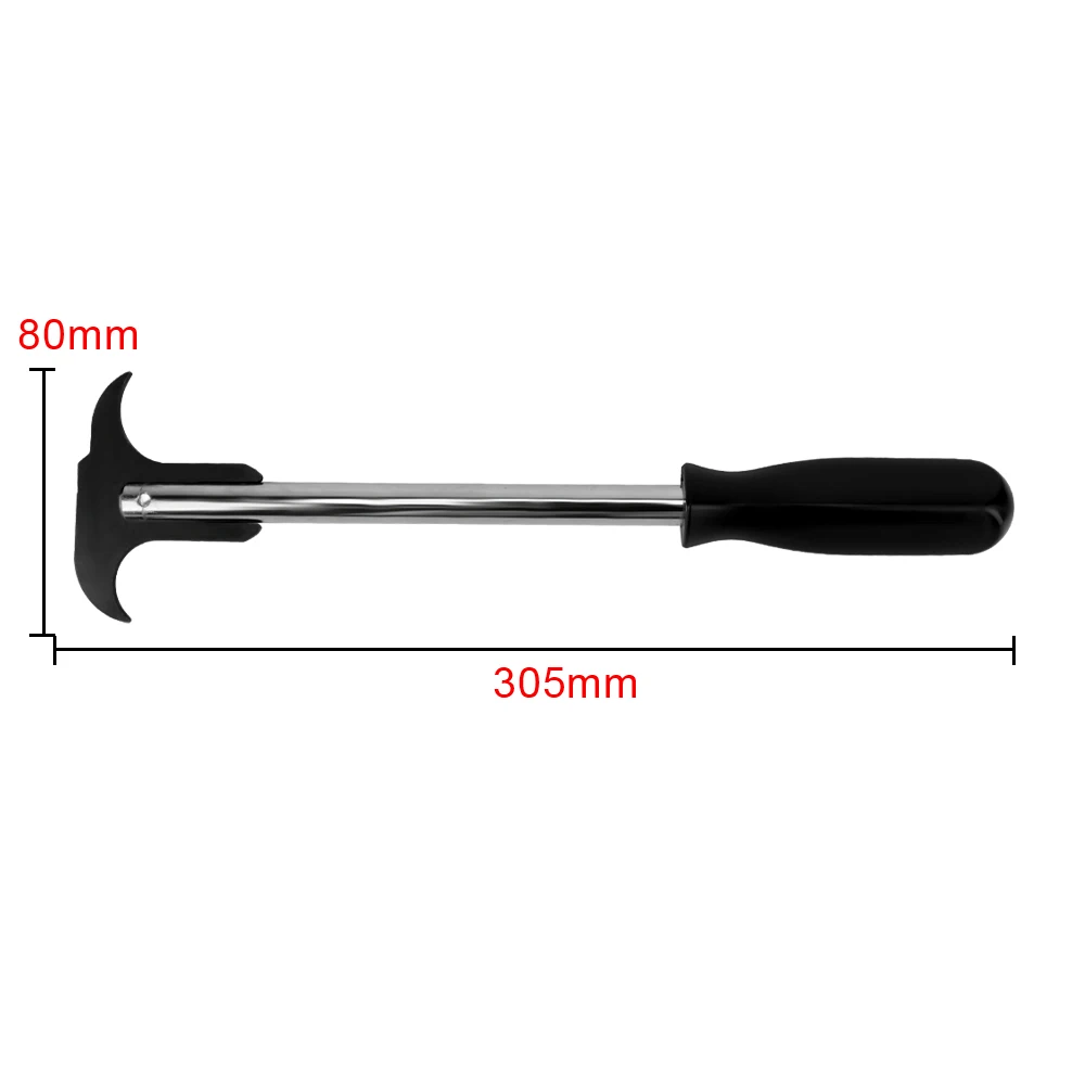 Wrench Puller Black Plastic Handle Double Screwdriver Carbon Steel Oil Seal Puller Oil Seal Disassembly Tools Car Repair Tool