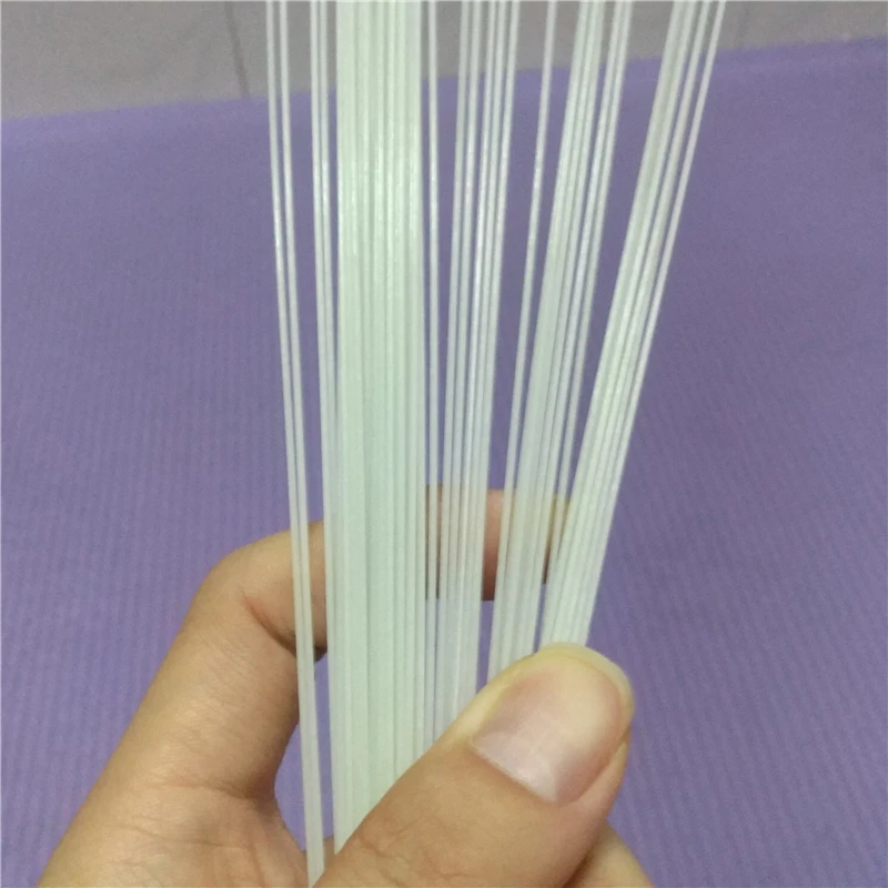 50pcs 2000mm White Glass Fiber Rod Diameter 1.6mm Fiberglass Elastic Insulation Rods for Multicoptor Making Model Materials