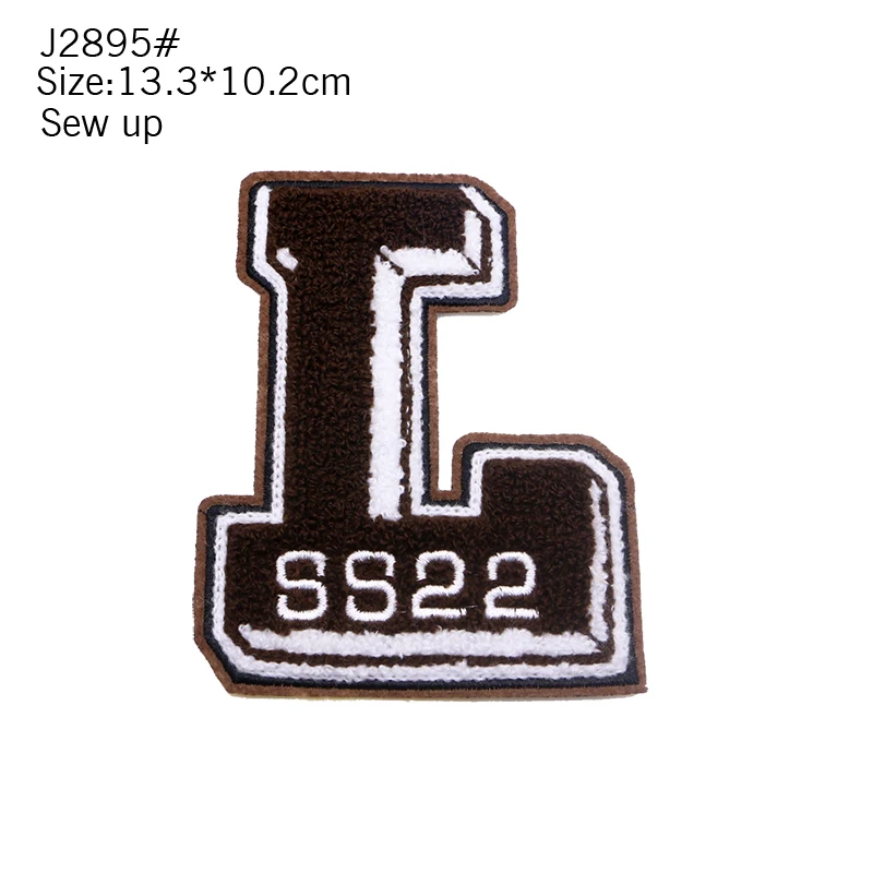 Fashion Lovely Towel Sewing Color English Letter LB Clothing Badge Stripe DIY Hat T-shirt Pants Down Jacket