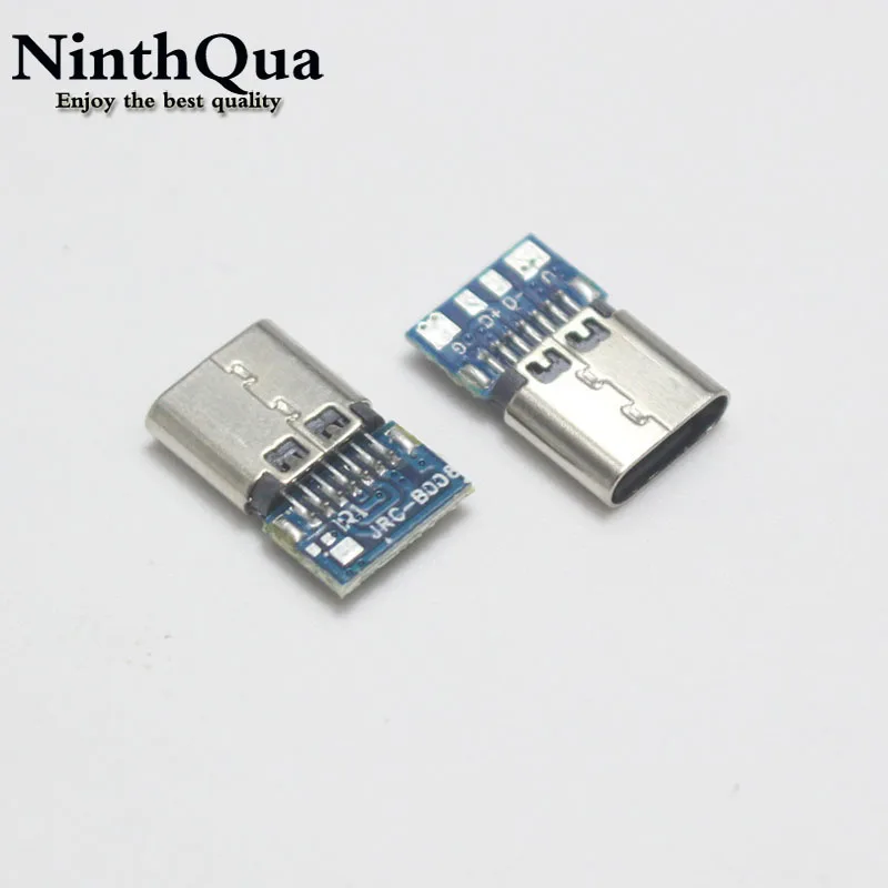 

20-100pcs Micro USB 3.1 Type C Connector 14 Pin Female Socket receptacle Through Holes PCB 180 Vertical Shield USB-C