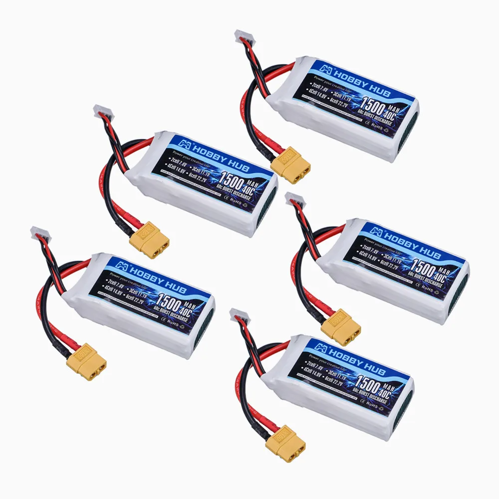 

3s 11.1V 1500mAh 40c MAX 60C LiPo Battery For WLtoys V950 RC Car boats Helicopter spare Part 11.1v Rechargeable Battery 5pcs