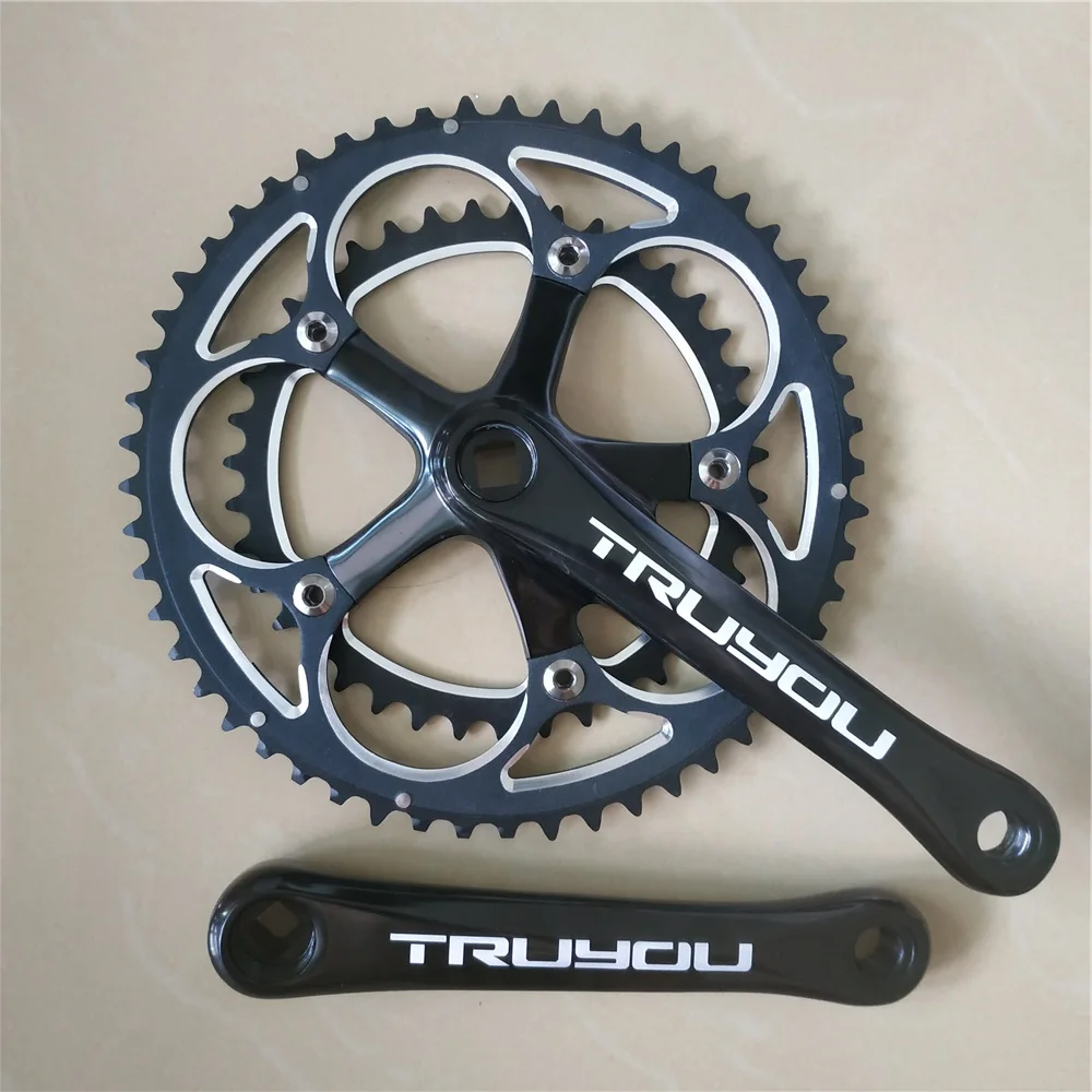 

Road Bicycle Crankset 130 BCD 53T 39T Double Chainrings Suit Plate Chainwheel 3/32" Chain Folding Bike Crank Length 170mm