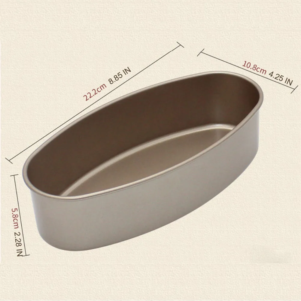 Hình Bầu Dục Chống Dính Khay Nướng Ổ Bánh Mì Bánh Chảo Khuôn Bánh Phô Mai Tín Nấu Ăn Nhà Bếp Nướng Dụng Cụ