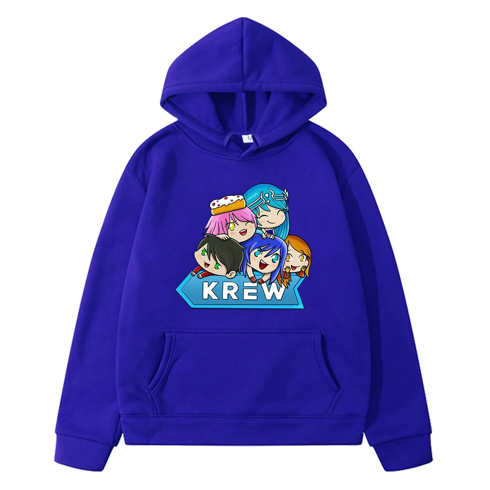 Krew Pile Up Its Funneh Funny Pullover Hoodies Kids Clothes Girls Cartoon Casual Sweatshirts Boys Clothes Children\'s Costumes