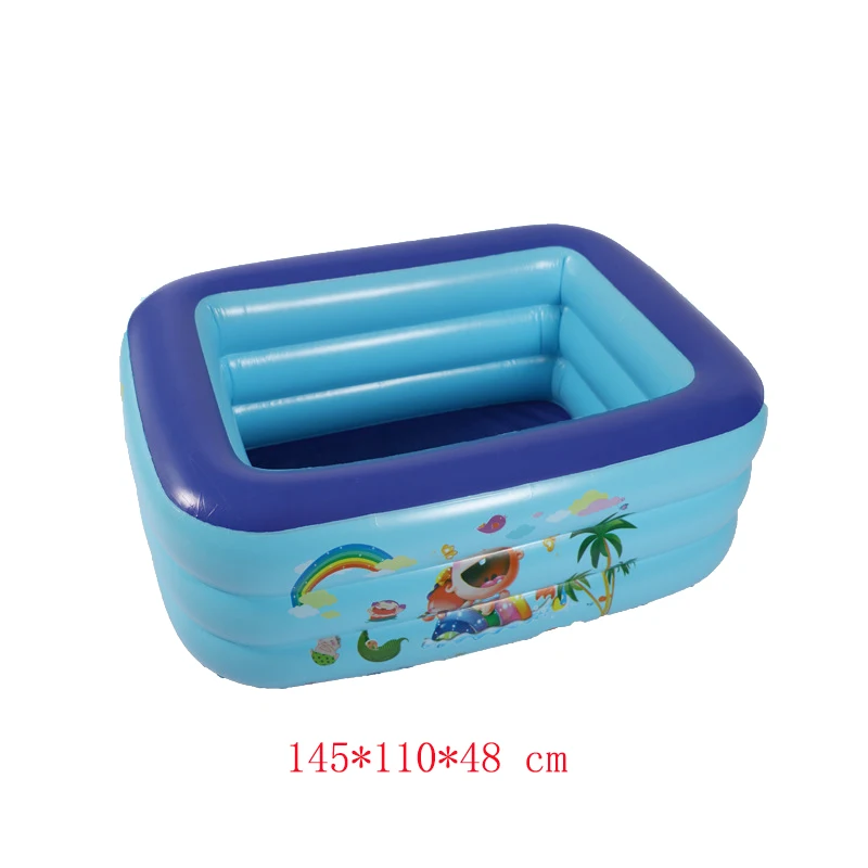 Inflatable Swimming Pool For Children Kids Family Thickened PVC Square Summer Baby Bathing Water Pool Toys Portable Bathtub